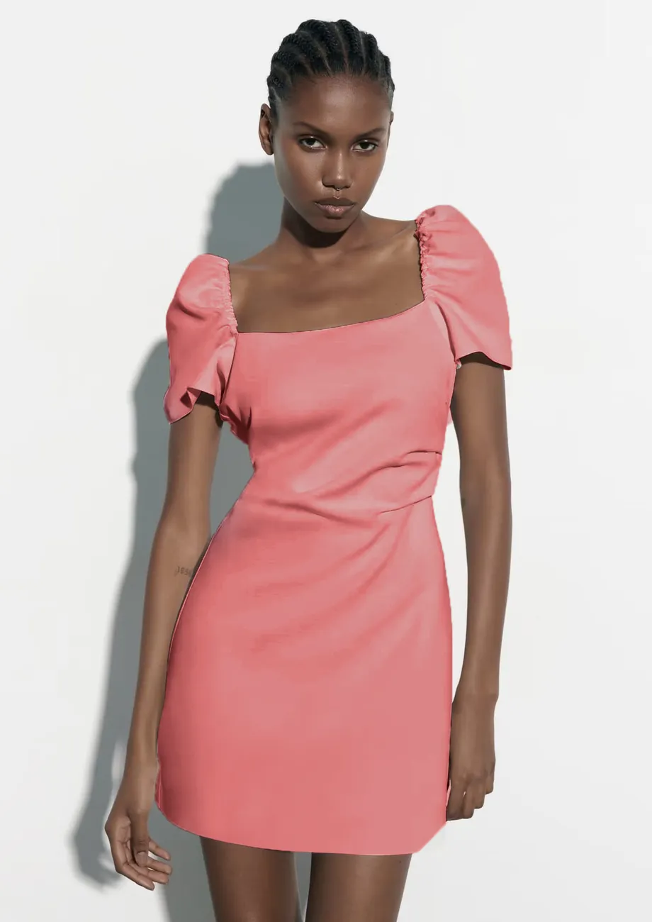 Backless shift dress best sale