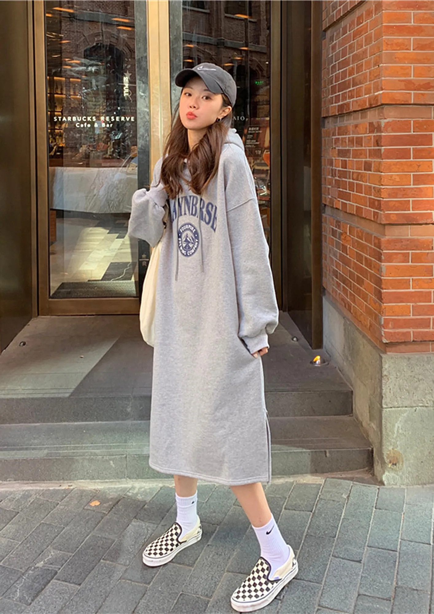 Grey hoodie dress womens best sale