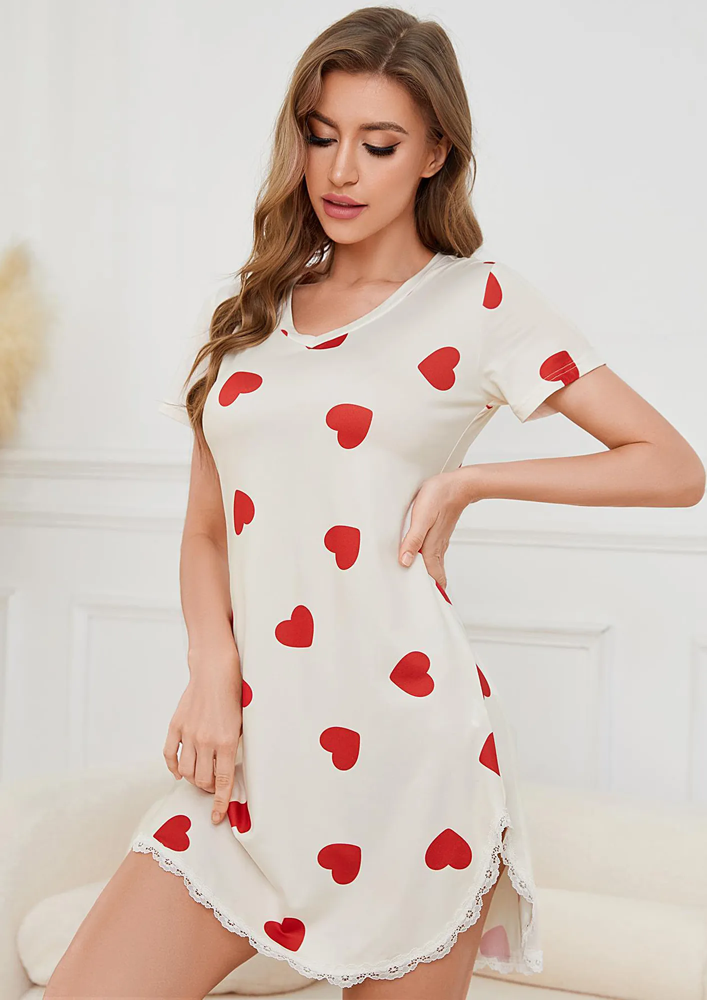 Red heart nightwear 2025