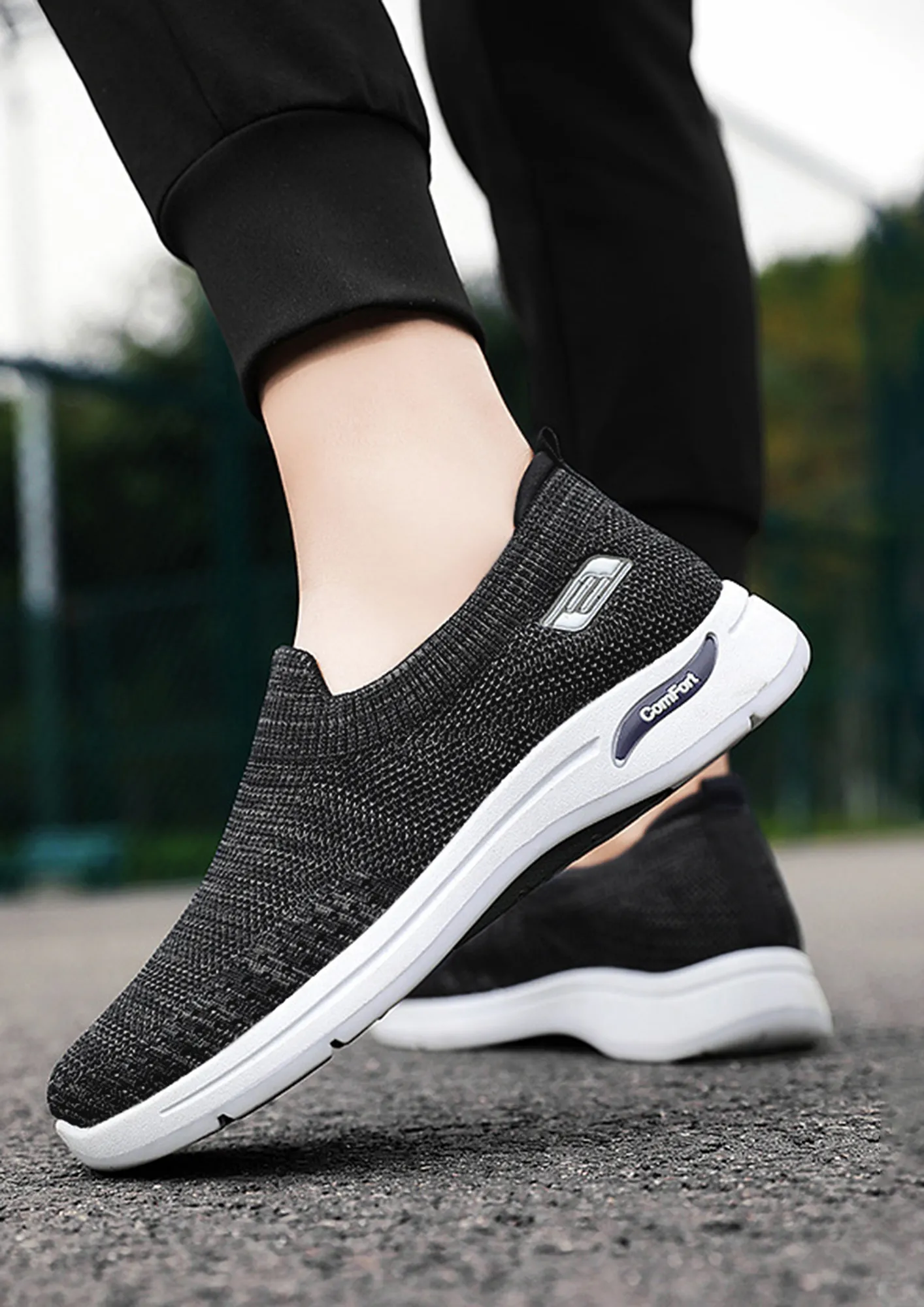 Buy BLACK SLIP ON RUNNING SHOES for Women Online in India